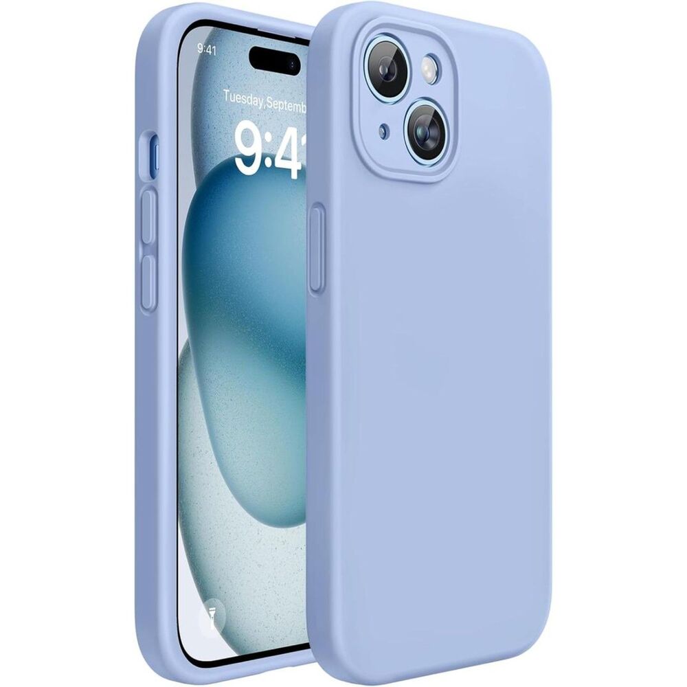 Miracase Compatible with iPhone 15 Plus Case, Liquid Silicone (Clove Purple)